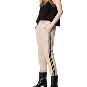 ZADIG & VOLTAIRE Pomelo Side-stripe Pants In Dune